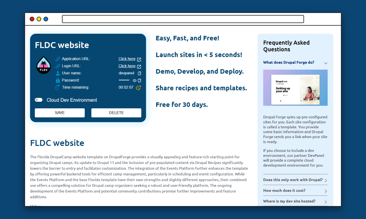 florida drupal camp example