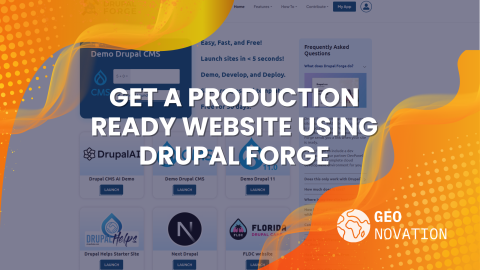 Drupal forge cover page