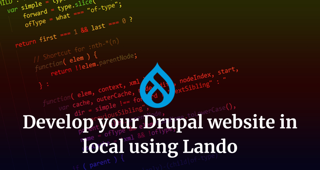 Develop your Drupal website in local using Lando